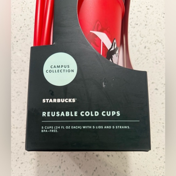 Starbucks Northeastern Huskies
Reusable 5 Cold Cups & Straws,Campus
Collection - Picture 2 of 7